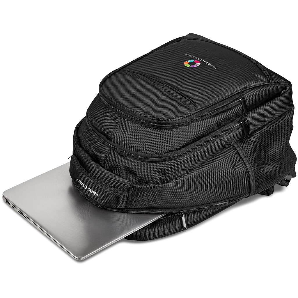 Swiss Cougar Boston Laptop Backpack - NAVY - Image 2