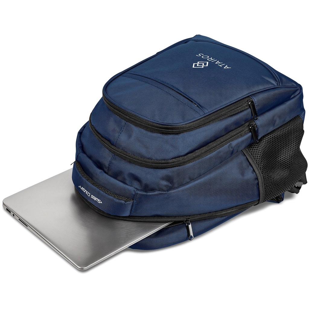 Swiss Cougar Boston Laptop Backpack - NAVY - Image 7