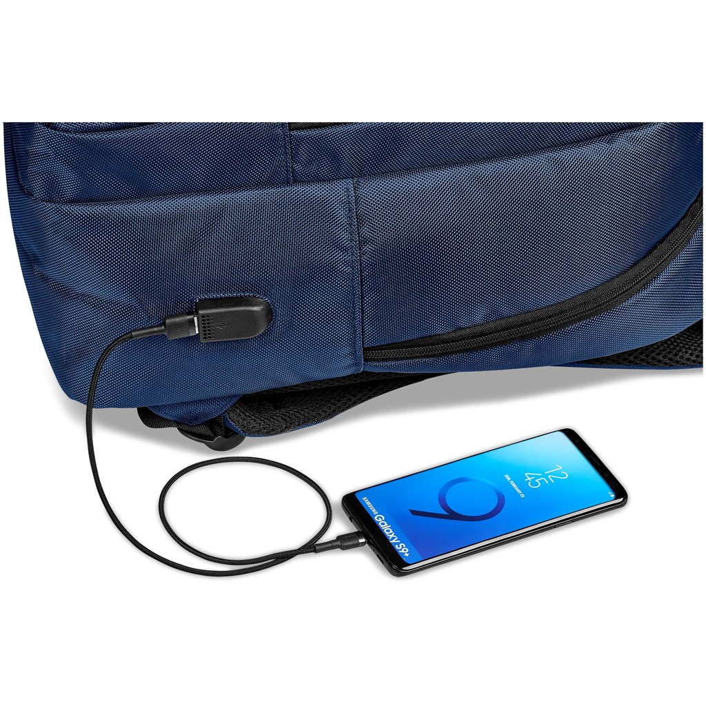 Swiss Cougar Boston Laptop Backpack - NAVY - Image 9