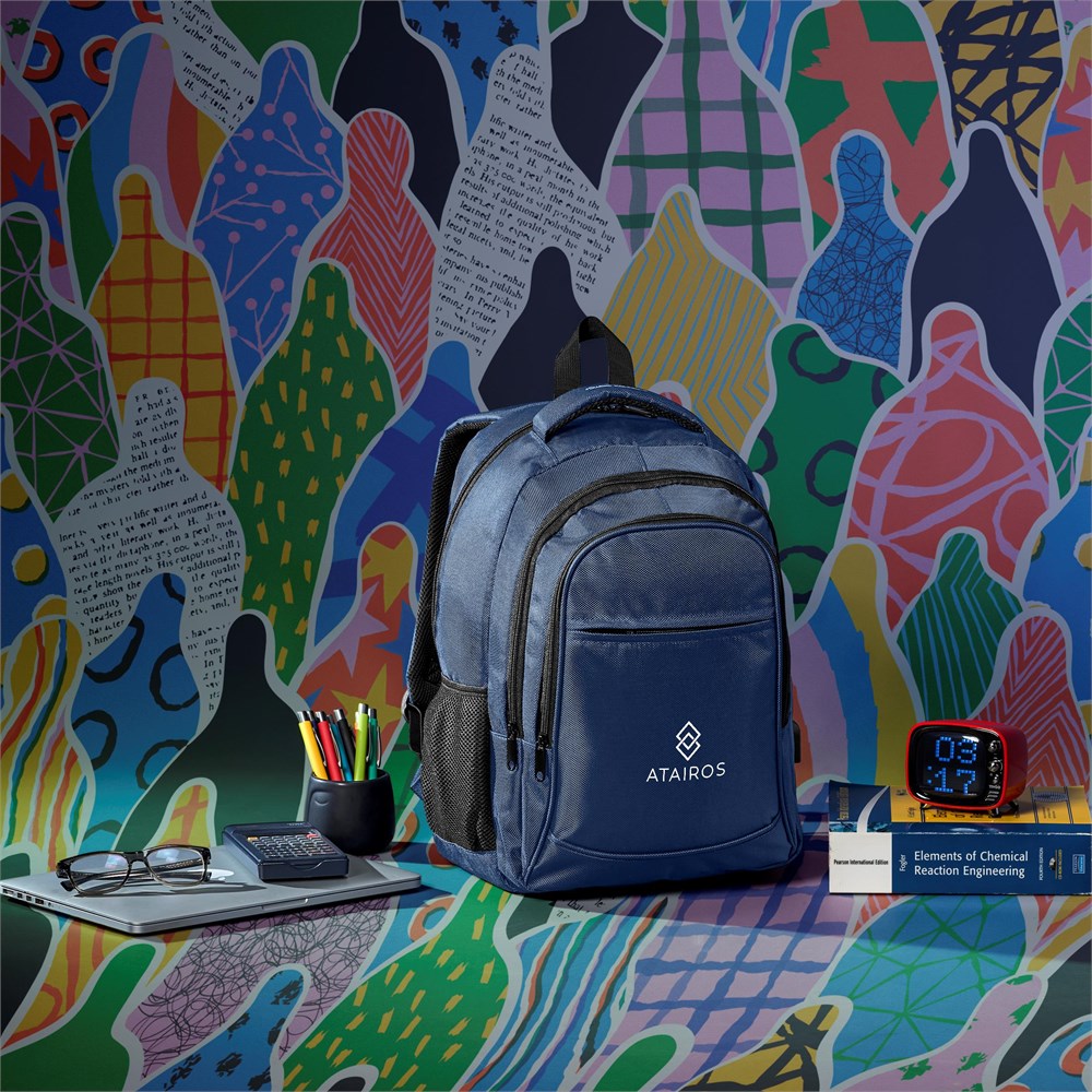 Swiss Cougar Boston Laptop Backpack - NAVY - Image 6