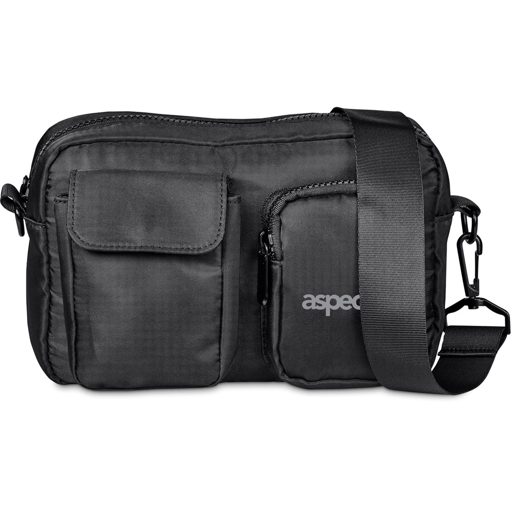 Serendipio Unisex Tauriel Crossbody Bag - BLACK - Image 11