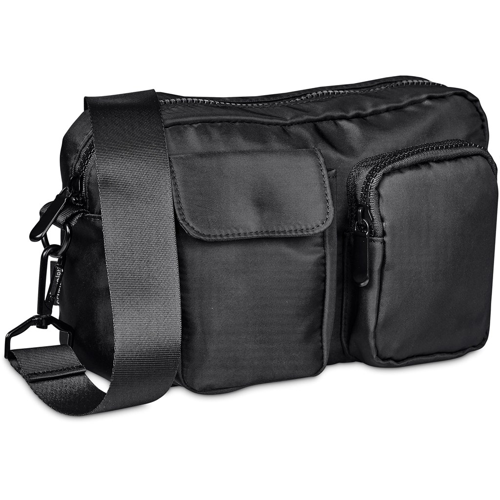 Serendipio Unisex Tauriel Crossbody Bag - BLACK - Image 4
