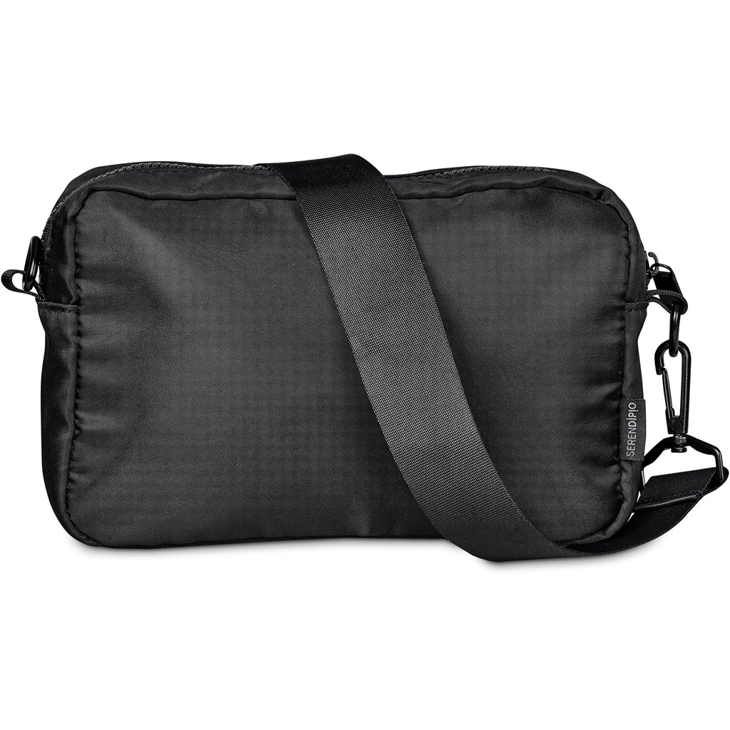 Serendipio Unisex Tauriel Crossbody Bag - BLACK - Image 12