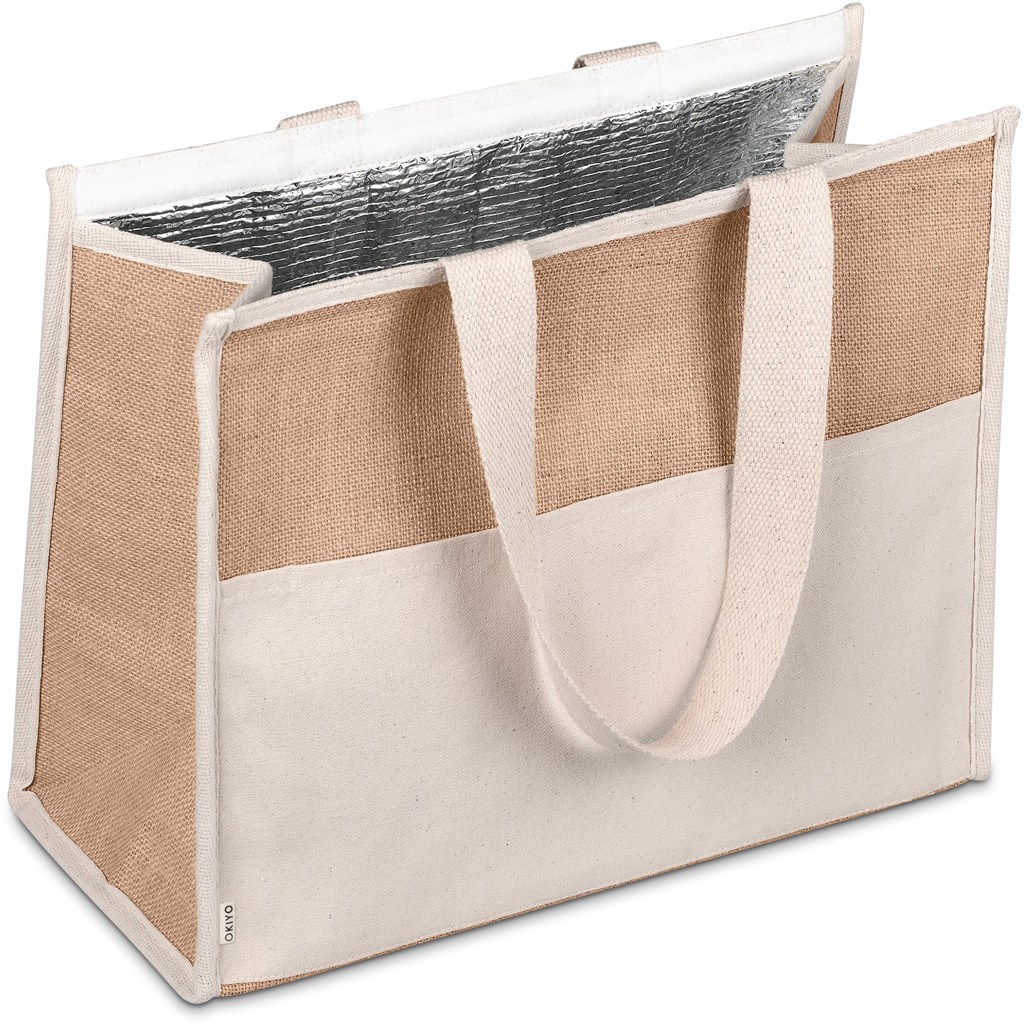 Okiyo Zetsuen Jute & Cotton 30-Can Cooler - NATURAL - Image 4
