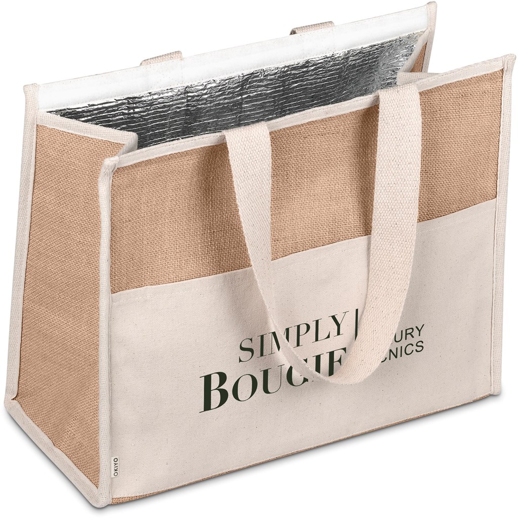 Okiyo Zetsuen Jute & Cotton 30-Can Cooler - NATURAL - Image 6