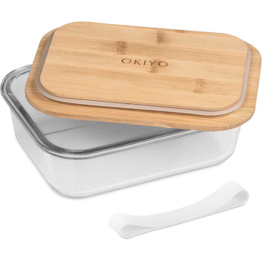 Okiyo Moshi Glass & Bamboo Lunch Box - NATURAL - Image 7