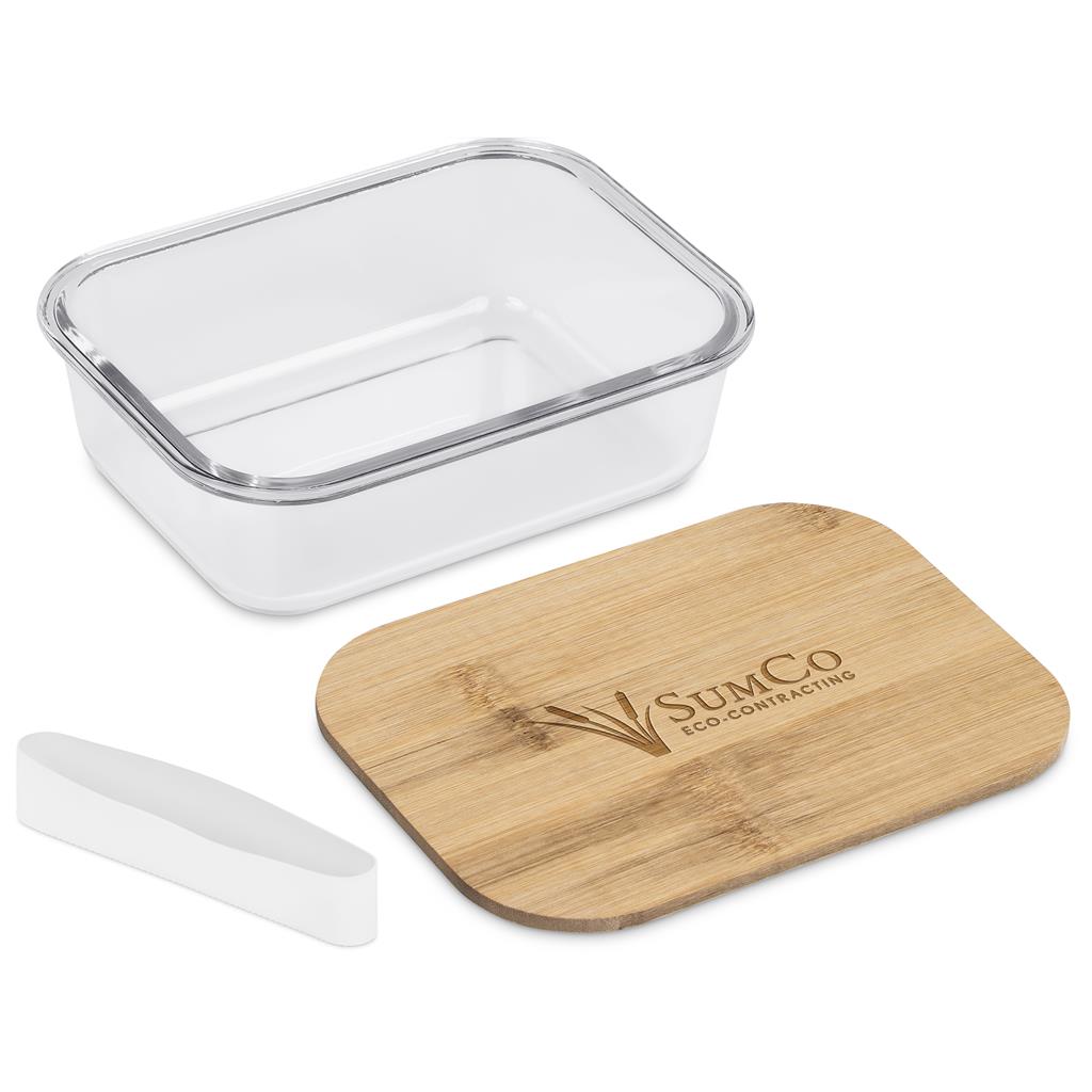 Okiyo Moshi Glass & Bamboo Lunch Box - NATURAL - Image 6
