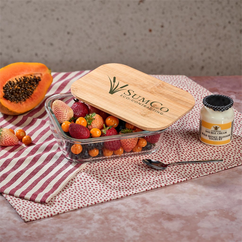 Okiyo Moshi Glass & Bamboo Lunch Box - NATURAL - Image 13