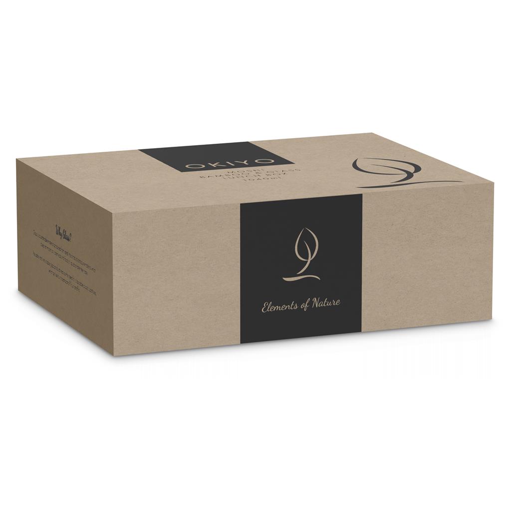 Okiyo Moshi Glass & Bamboo Lunch Box - NATURAL - Image 3