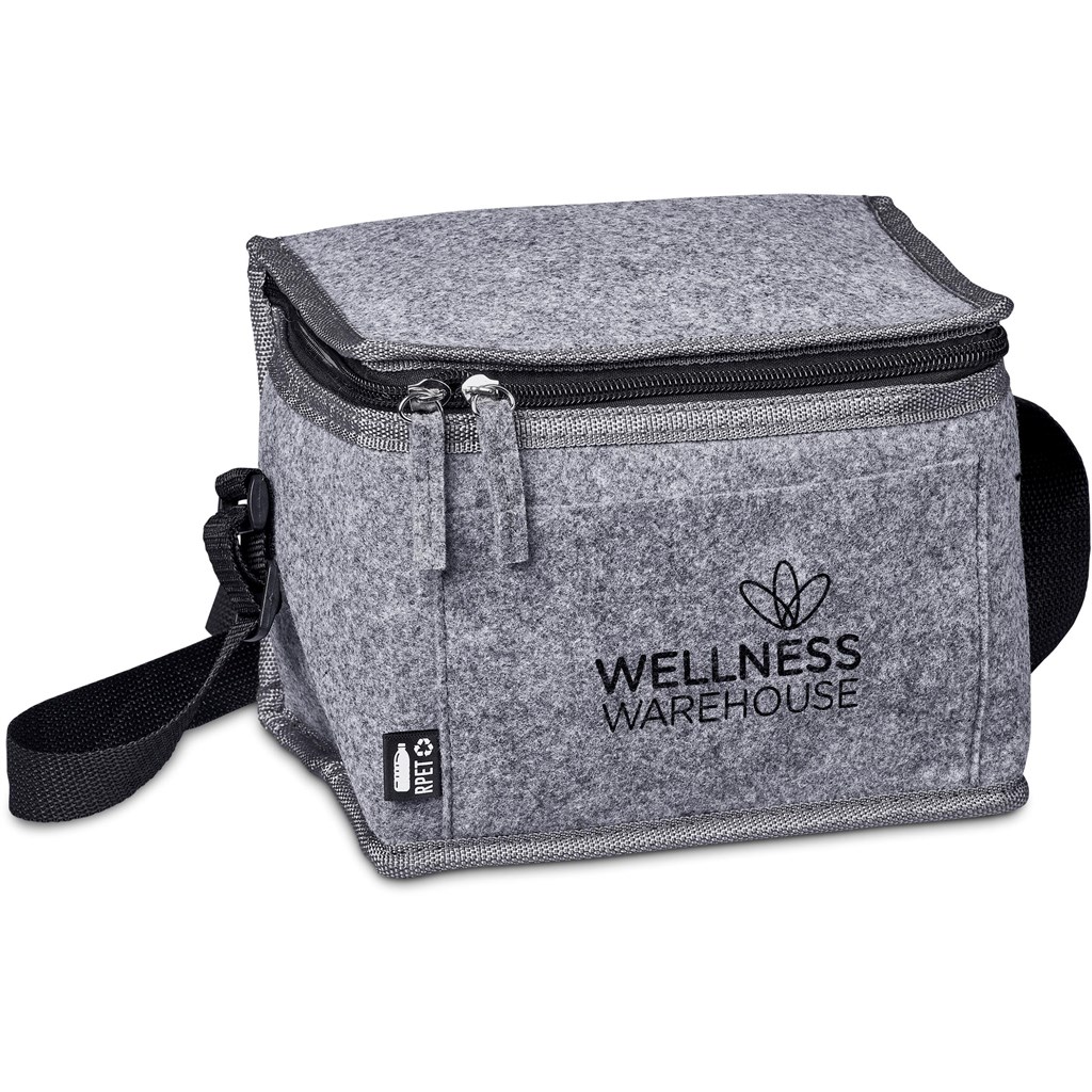 Okiyo Reitoko Recycled PET Felt 6-Can Cooler - GREY - Image 5
