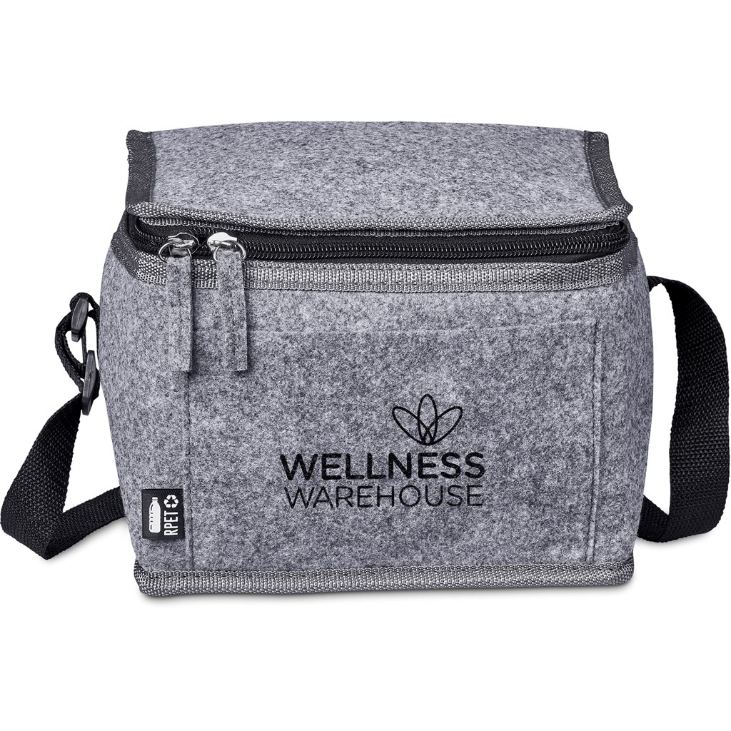 Okiyo Reitoko Recycled PET Felt 6-Can Cooler - GREY - Image 3