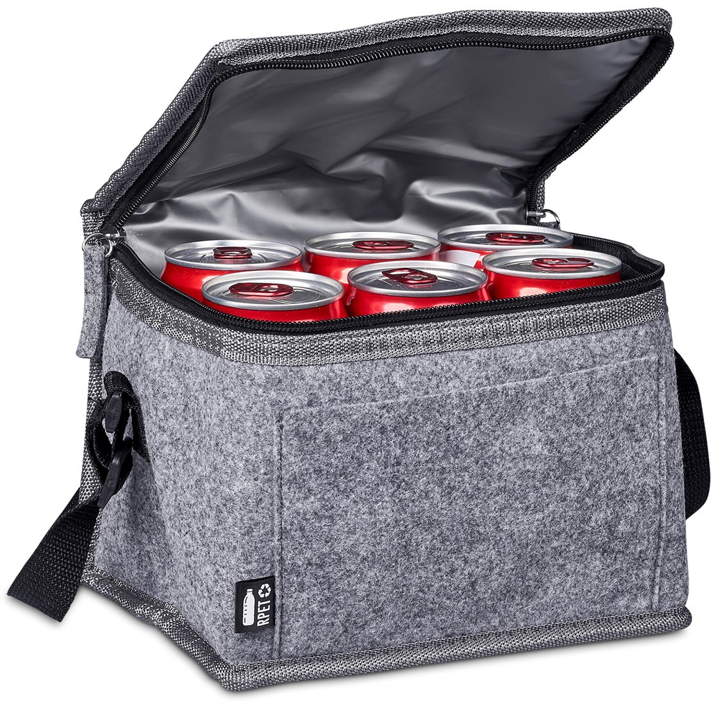 Okiyo Reitoko Recycled PET Felt 6-Can Cooler - GREY - Image 4