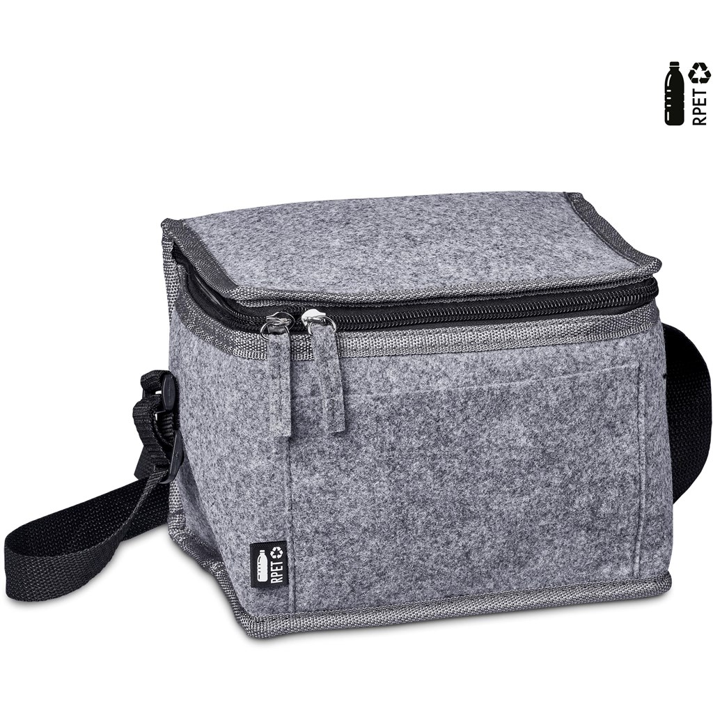 Okiyo Reitoko Recycled PET Felt 6-Can Cooler - GREY - Image 2