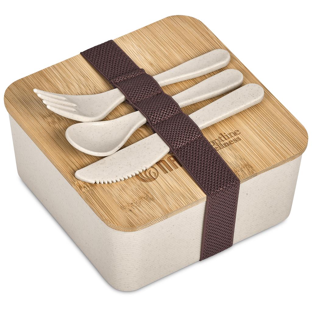Okiyo Wani Wheat Straw & Bamboo Lunch Box - NATURAL - Image 8