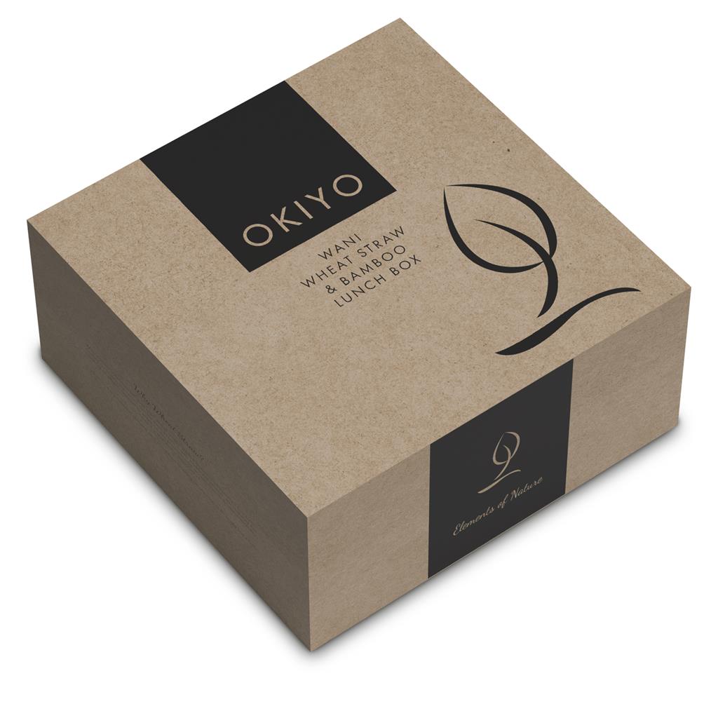 Okiyo Wani Wheat Straw & Bamboo Lunch Box - NATURAL - Image 6