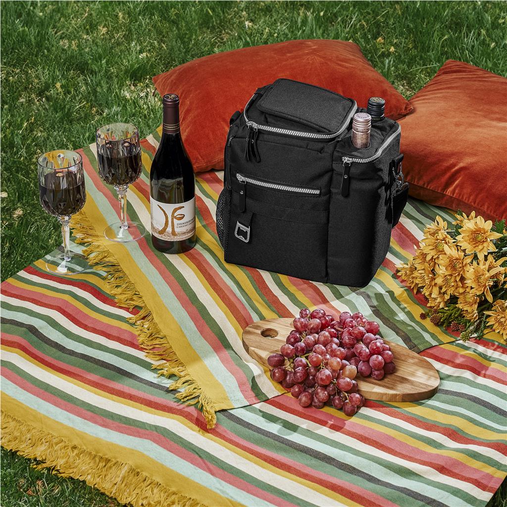 Serendipio Quivera Wine & 16-Can Cooler - BLACK - Image 4