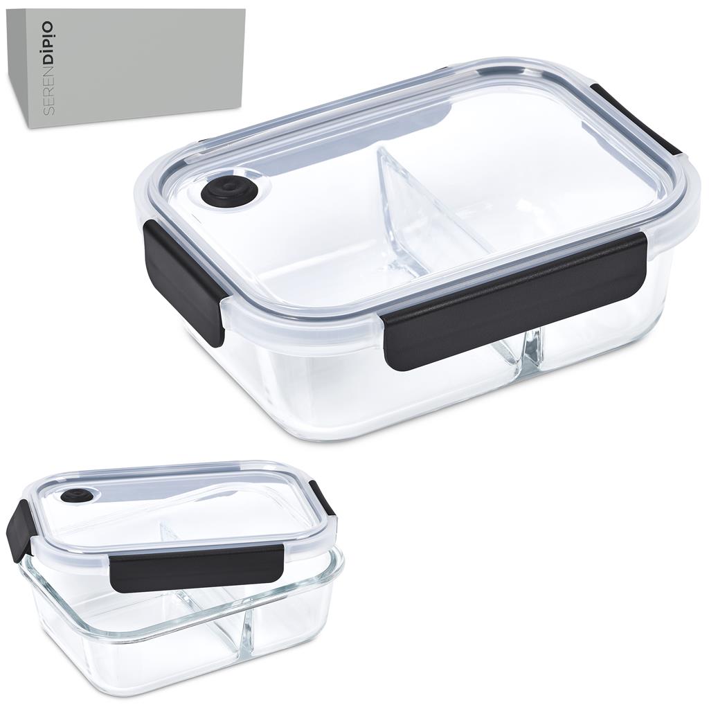 Serendipio Fairford Glass Lunch Box - BLACK - Image 8