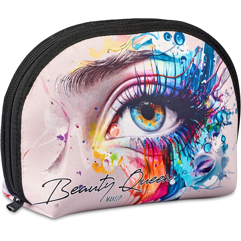 Hoppla Isabella Neoprene Midi Cosmetic Bag - BLACK