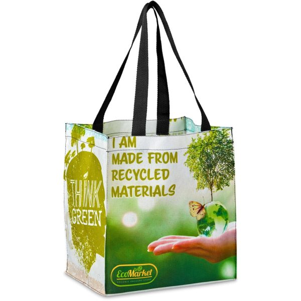 Hoppla Gateway Recycled PET Stitch-Bond Shopper - GREY