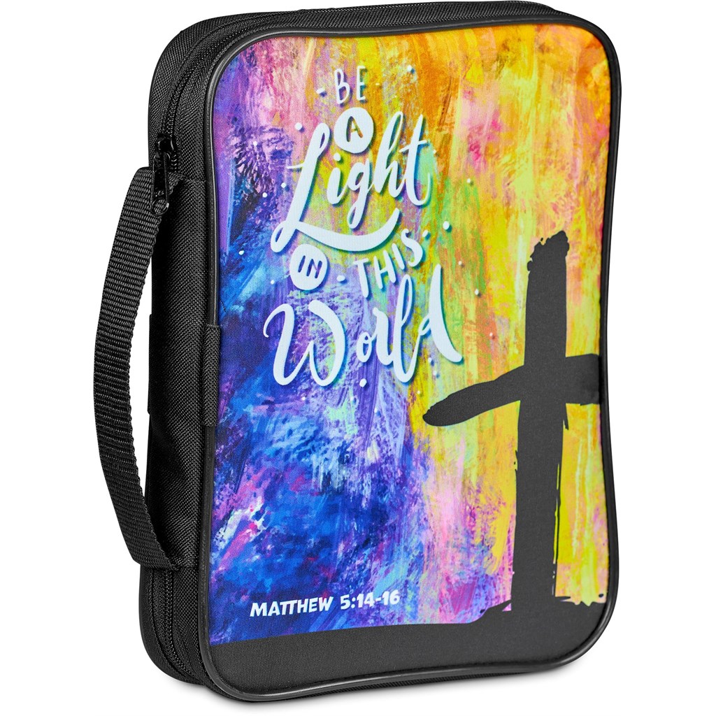 Hoppla Faith Bible Book Bag With Carry Handle - NAVY
