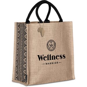 Andy Cartwright Symmetry Jute Tote - NATURAL