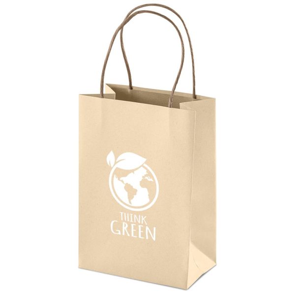 Altitude Memento Mini Paper Gift Bag - NATURAL