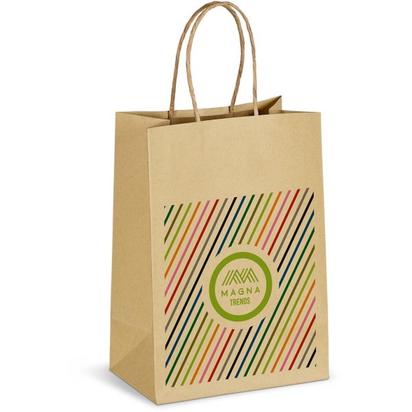 Altitude Ecological Digital Print Mini Paper Gift Bag 150gsm - NATURAL