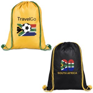Altitude Fanflare 190T Drawstring Bag - BLACK YELLOW