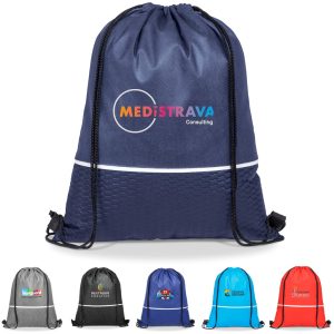 Altitude Brighton Non-Woven Drawstring Bag - NAVY