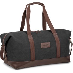 Serendipio Hamilton Canvas Weekend Bag - CHARCOAL