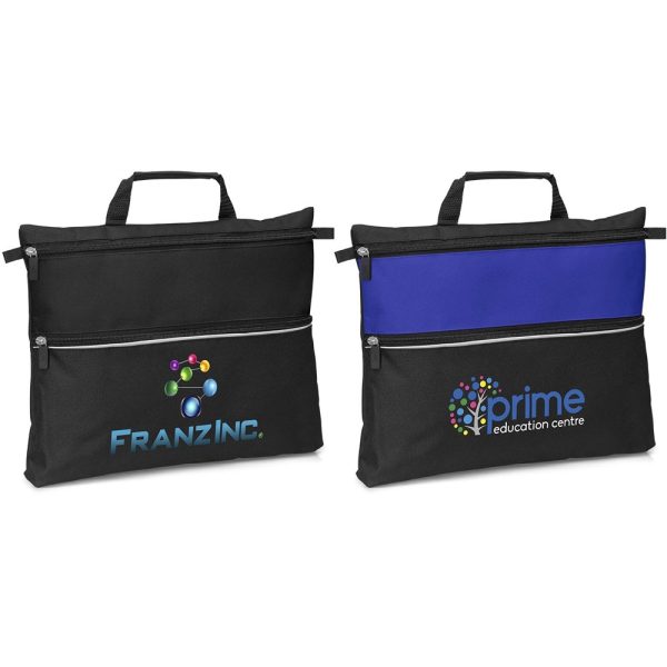 Graffiti Document Bag - BLUE