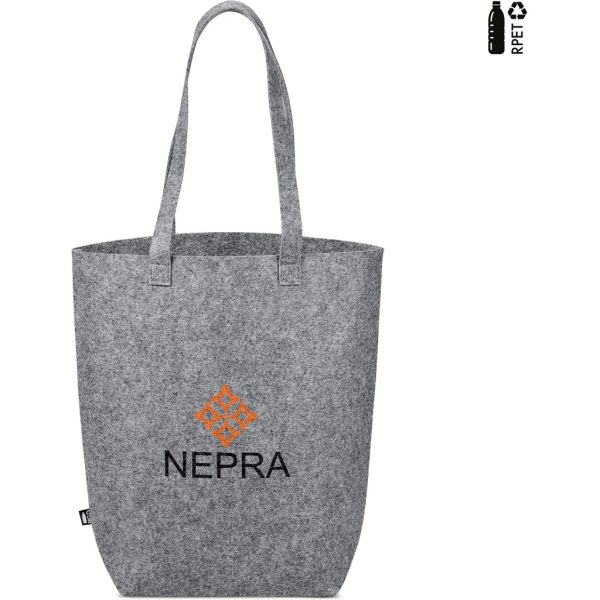 Okiyo Oceania Recycled PET Felt Tote - GREY