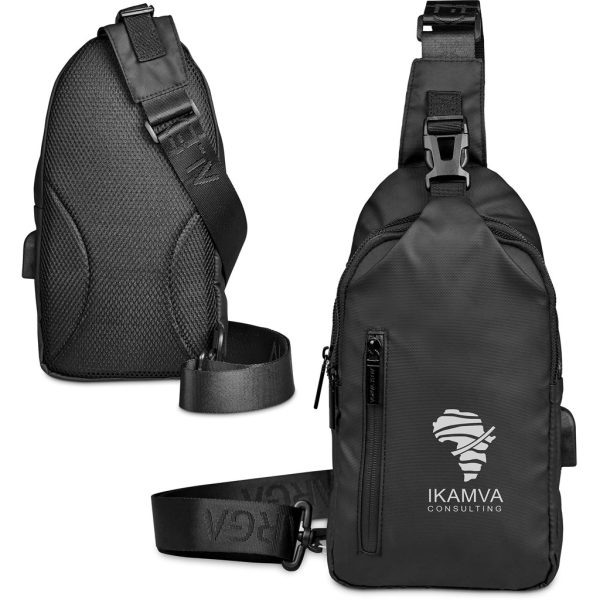 Alex Varga Yucatan Crossbody Sling Bag - BLACK