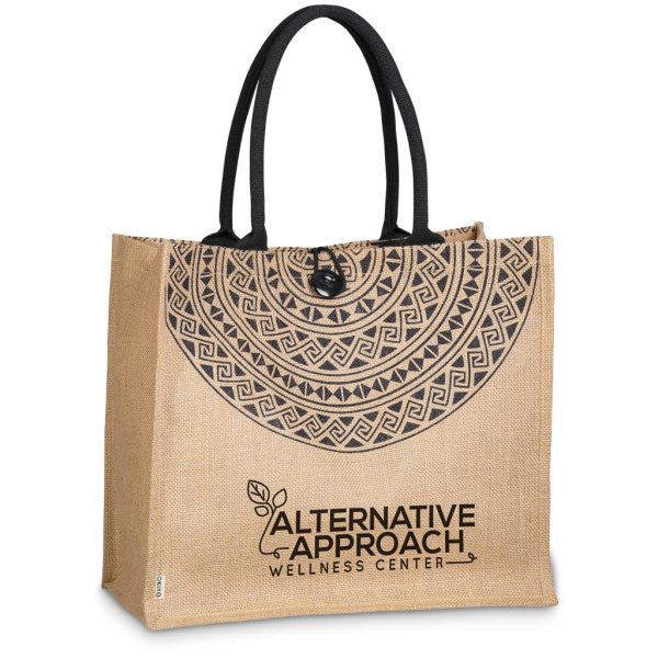 Okiyo Kashira Jute Tote - NATURAL