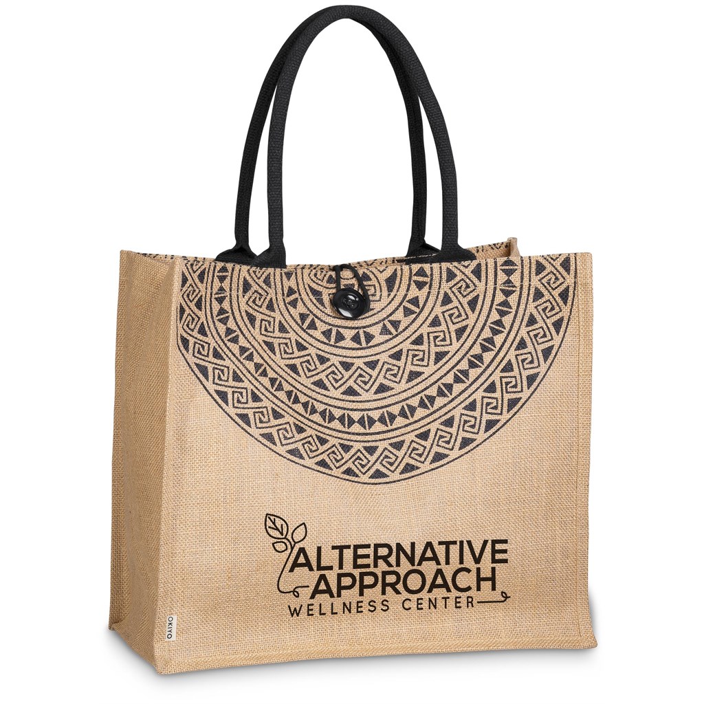 Okiyo Kashira Jute Tote - NATURAL