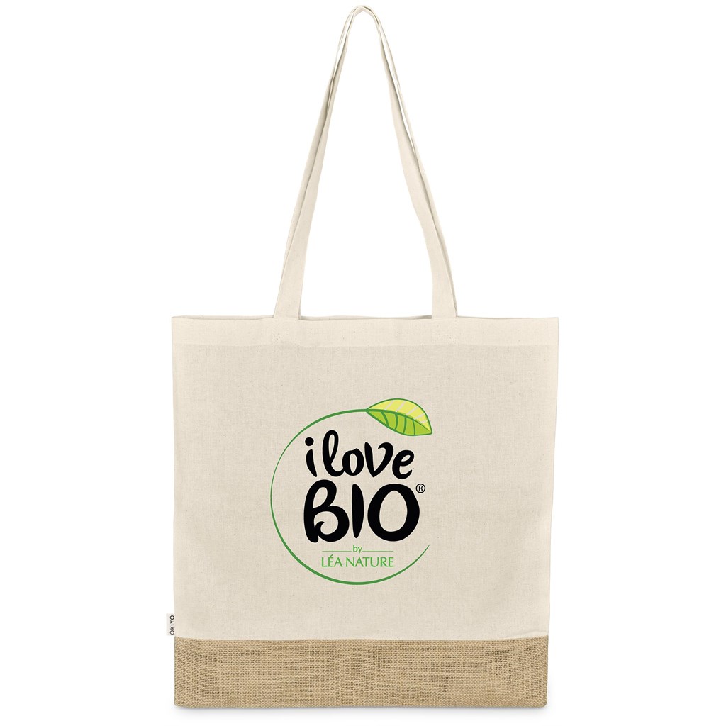 Okiyo Bijin Jute & Cotton Shopper - NATURAL