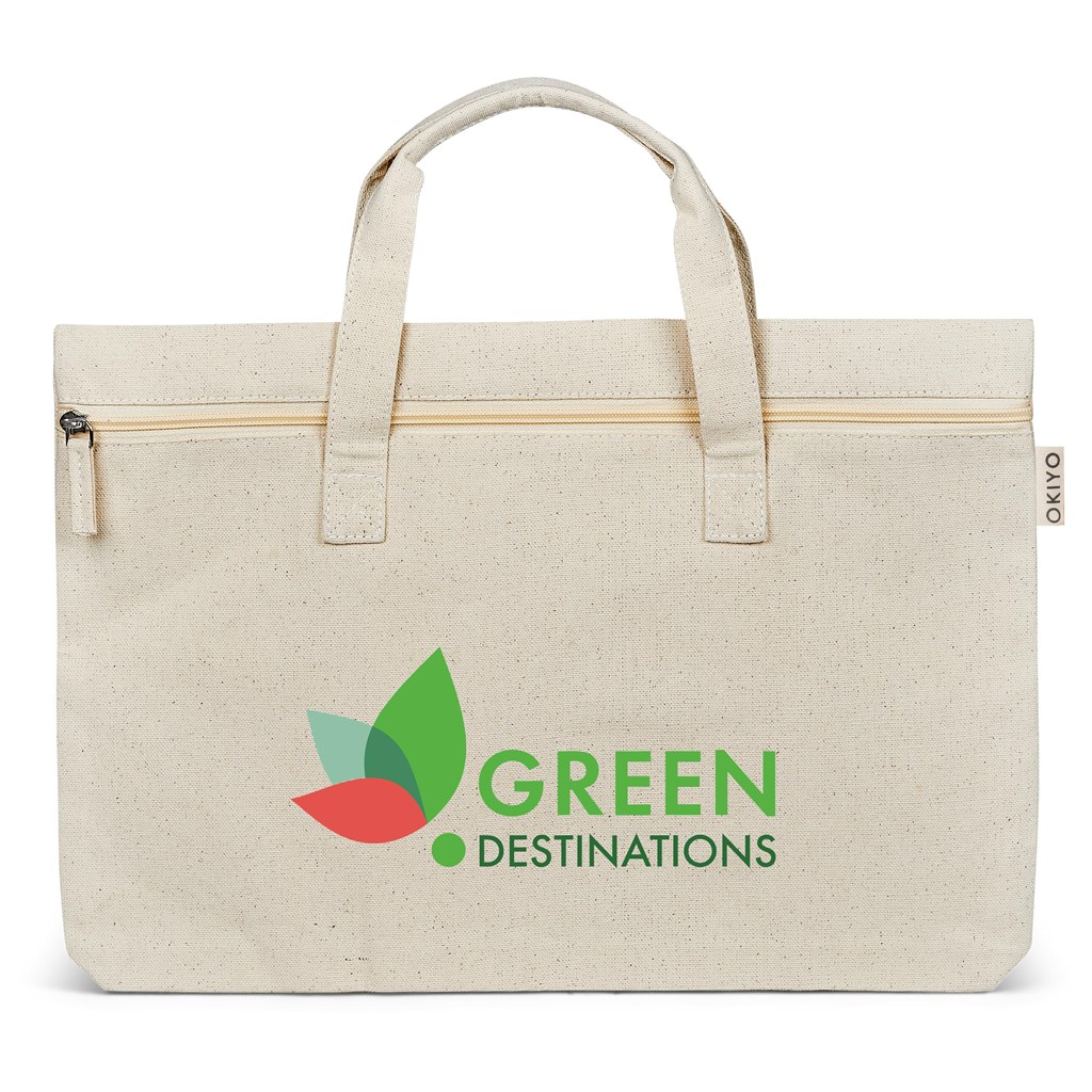 Okiyo Kaigi Cotton Document Bag - NATURAL