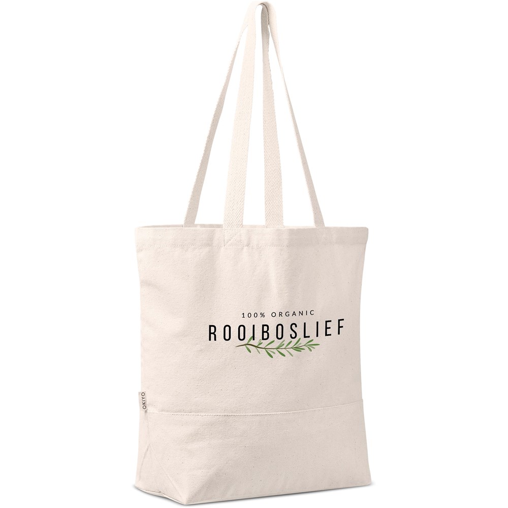 Okiyo Taikai Cotton Beach Bag - NATURAL