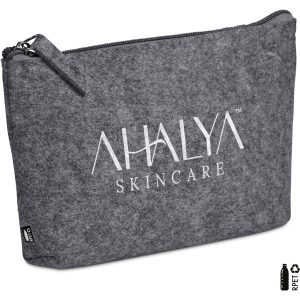 Okiyo Kesho Recycled PET Felt Accessory Bag - GREY