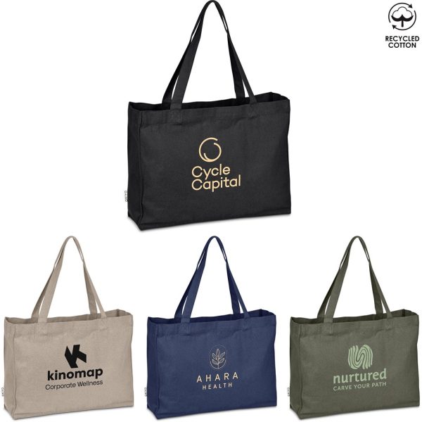 Okiyo Subarashi Recycled Canvas Tote - NAVY