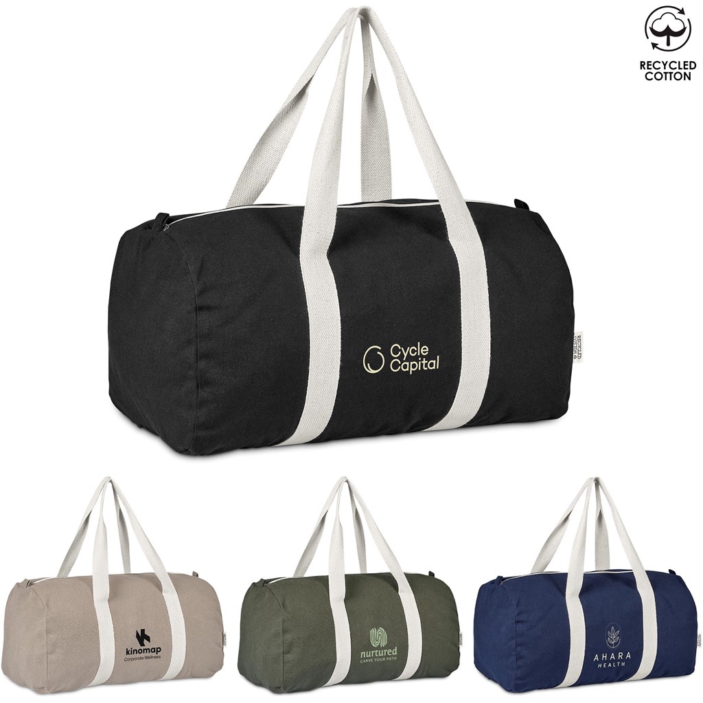 Okiyo Supotsu Recycled Canvas Sports Bag - STONE