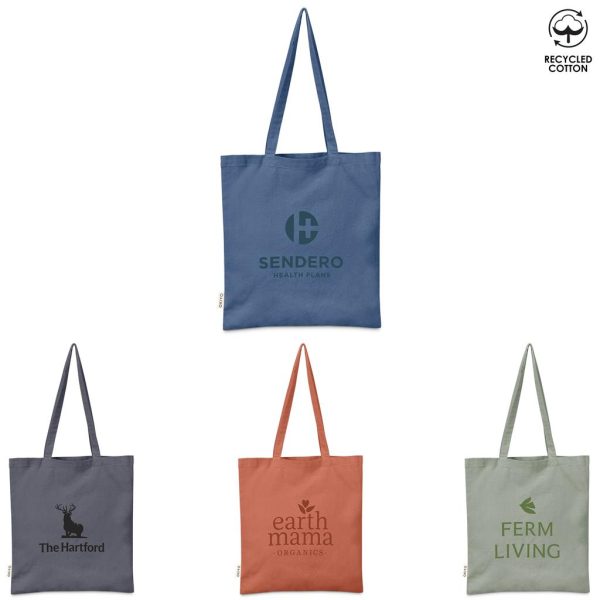 Okiyo Ito Recycled Coloured Cotton Shopper - BURNT ORANGE