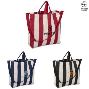 Okiyo Natsuri Recycled Cotton Canvas Large Beach Bag - RED
