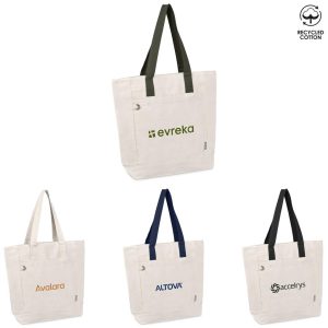 Okiyo Tansu Recycled Canvas Conference Tote - NAVY