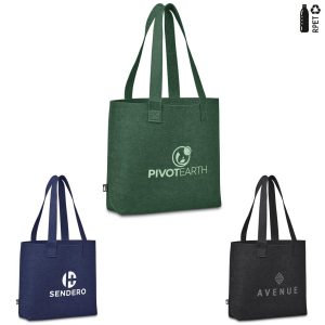 Okiyo Yoongi Recycled PET Felt Shopper - GREEN