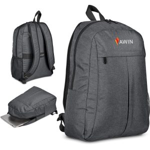 Swiss Cougar Stockholm Laptop Backpack - DARK GREY