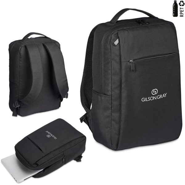 Swiss Cougar Arlington Recycled PET Laptop Backpack - BLACK