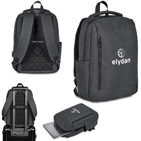 Swiss Cougar Vercelli Laptop Backpack - DARK GREY