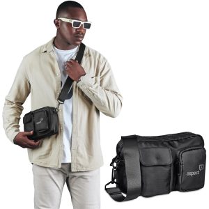 Serendipio Unisex Tauriel Crossbody Bag - BLACK