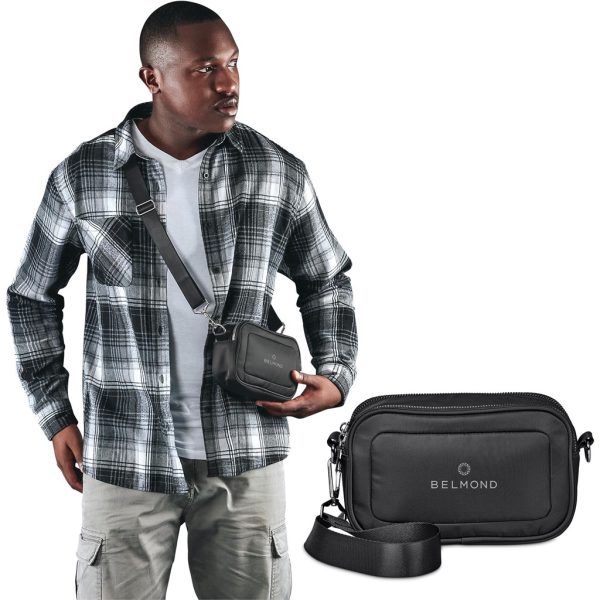 Serendipio Unisex Pitori Crossbody Bag - BLACK